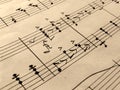 Old Music Sheet Royalty Free Stock Photo