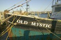 Old Mystic fishing boats in harbor at Newport, Rhode Island Royalty Free Stock Photo