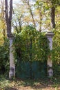 Old mystical door from the residence of Prince Alexander Battenberg