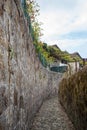 Old narrow alley street wall Porto Royalty Free Stock Photo