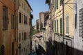 Old narrow alley in tuscan village, Tuscany, Italy