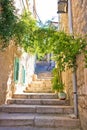 Old narrow stone street of Vis Royalty Free Stock Photo