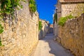 Old narrow stone street of Vis view