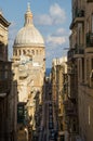 Old narrow street of european town Royalty Free Stock Photo