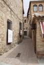 A old narrow street in jewish quarter of Toledo, Spain Royalty Free Stock Photo