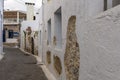 Old narrow street on Crete Island Royalty Free Stock Photo