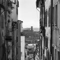 Old Narrow Street in Portuguese Town of Coimbra Royalty Free Stock Photo