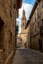 Old narrow streets of Bastida town, located at La Rioja Royalty Free Stock Photo