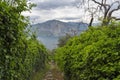 Old narrow walkway from the village Assenza di Brenzone