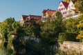 Old national German town house in Bietigheim-Bissingen, Baden-Wuerttemberg, Germany, Europe. Old Town is full of Royalty Free Stock Photo