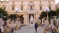 Old National Library Building in Valletta Malta - MALTA, MALTA - MARCH 5, 2020 Royalty Free Stock Photo