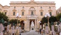 Old National Library Building in Valletta Malta - MALTA, MALTA - MARCH 5, 2020 Royalty Free Stock Photo