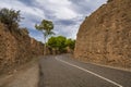 The old national road 324 in the province of Almeria