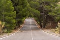 The old national road 324 in the province of Almeria