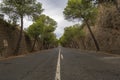 The old national road 324 in the province of Almeria