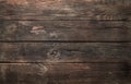 Old natural wooden background or rustic texture. Wood table or floor, top view, flat lay Royalty Free Stock Photo