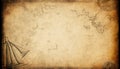 Old nautical grunge map background