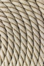 Circle rounded antique chest rope coil Royalty Free Stock Photo