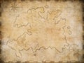 Old nautical pirates treasure map background Royalty Free Stock Photo