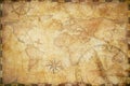 Old nautical treasure map background Royalty Free Stock Photo