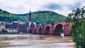 Old Neckar bridge and Heidelberg city, Germany