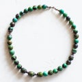 Old necklace from natural turquoise beads