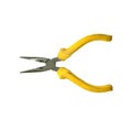 Old Needle Nose Pliers on white background Royalty Free Stock Photo