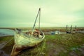 Old neglected boat at Thornham.