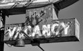 Old neon no vacancy sign from old abandoned hotel motel