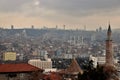 Old and new ankara Turkey as viewed from the citadel