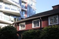 Old and new architecture in downtown Vancouver, British Columbia, Canada Royalty Free Stock Photo