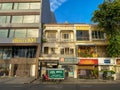 Old new buildings architecture shophouses Cambodia Royalty Free Stock Photo