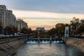 Old and new buildings of Bucharest capital of Romania, 2021 Royalty Free Stock Photo