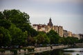 Old and new buildings of Bucharest capital of Romania, 2021 Royalty Free Stock Photo