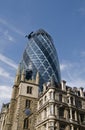 Old and new buildings in City of London Royalty Free Stock Photo