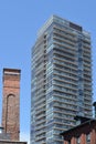 Old and New Buildings, Distillery District, Toronto, Canada Royalty Free Stock Photo