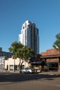 Old and new buildings in Downtown San Diego Royalty Free Stock Photo