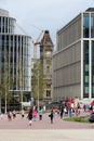 Old and new buildings in Paradise area Birmingham