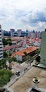 Old and new buildings in Singapore City