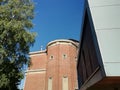 Old and new buildings sit together Royalty Free Stock Photo