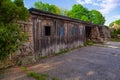 Old New England Barn building for equipment storage on the farm Royalty Free Stock Photo