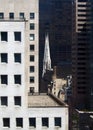 Old and new highrise buildings in Midtown, architectural details, New York, NY, USA Royalty Free Stock Photo