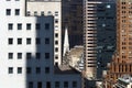 Old and new highrise buildings in Midtown, architectural details, New York, NY, USA Royalty Free Stock Photo