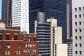 Old and new highrise buildings in Midtown, architectural details, New York, NY, USA Royalty Free Stock Photo