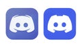 Old and New icons of Discord app on white background Royalty Free Stock Photo