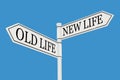 Old new life future past goals success decision change Royalty Free Stock Photo