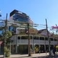 Old and New. Modern architecture and beautiful historic Victorian building Brisbane, Australia