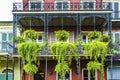 Old New Orleans houses in french Royalty Free Stock Photo