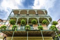 Old New Orleans houses in french Royalty Free Stock Photo