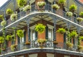 Old New Orleans houses in french Quarter Royalty Free Stock Photo